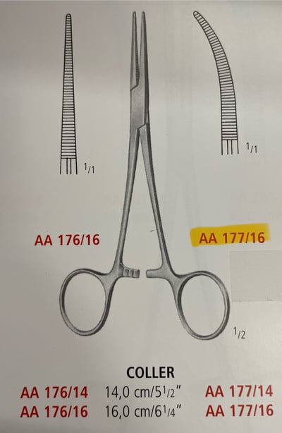 COLLER FORCEPS STRAIGHT/CURVED2